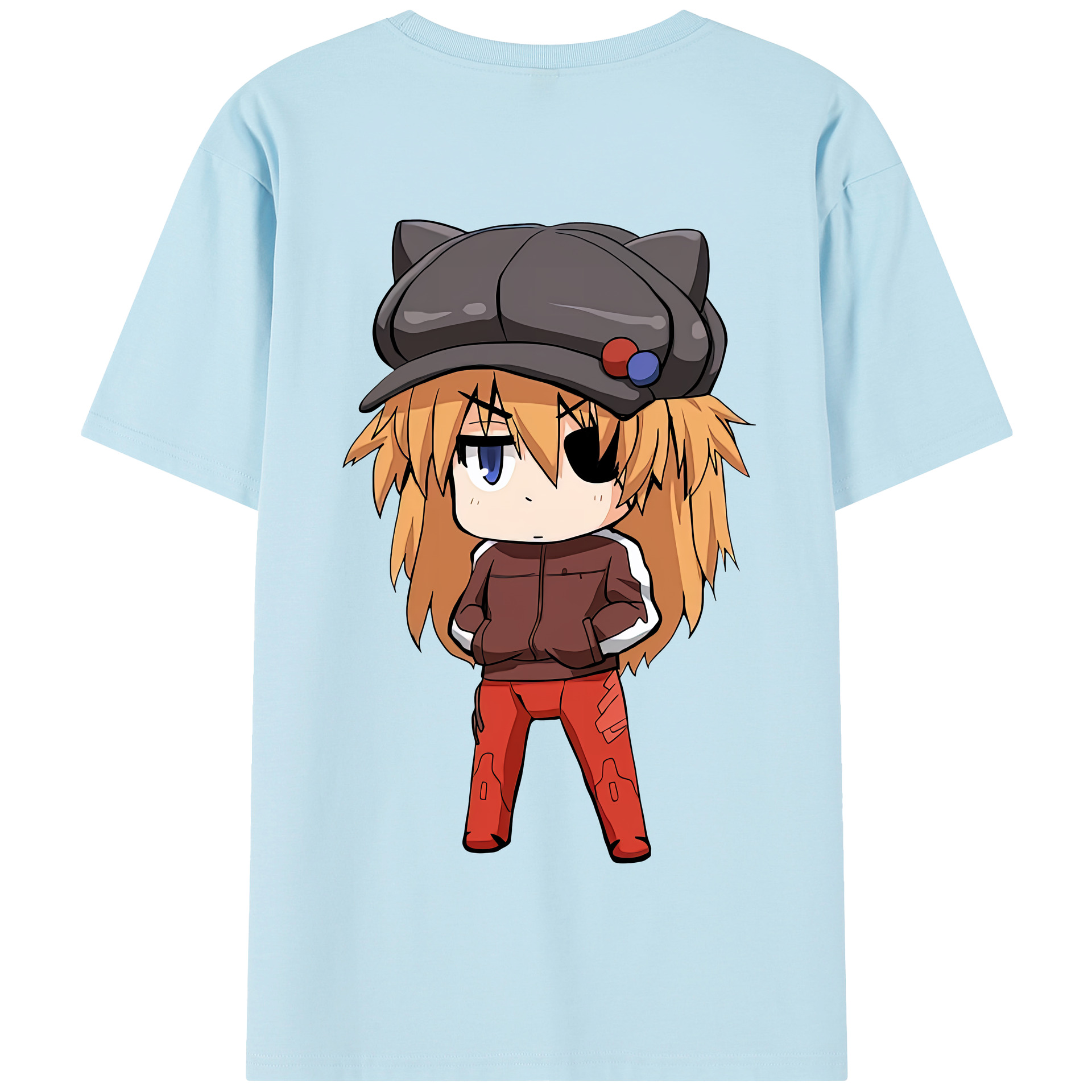 （画像用） EVA 新世紀エヴァンゲリオン 綿100％半袖Tシャツ（背面プリント）